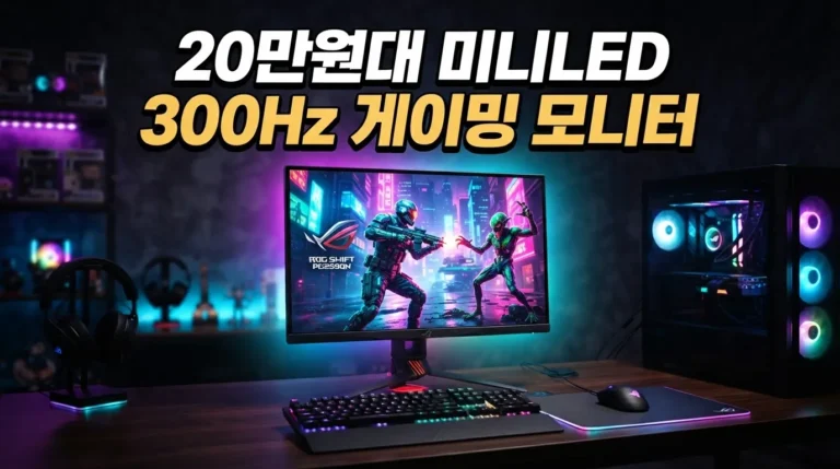TCL 25G64 티씨엘 후기 분석, 20만 원대 미니LED 300Hz 게이밍 모니터 장단점 5가지