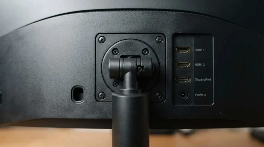삼성 오디세이 G4 S25BG400 후기 반복 장점 240Hz IPS 게이밍 모니터 뒷면 스탠드 피벗 회전 디테일 클로즈업