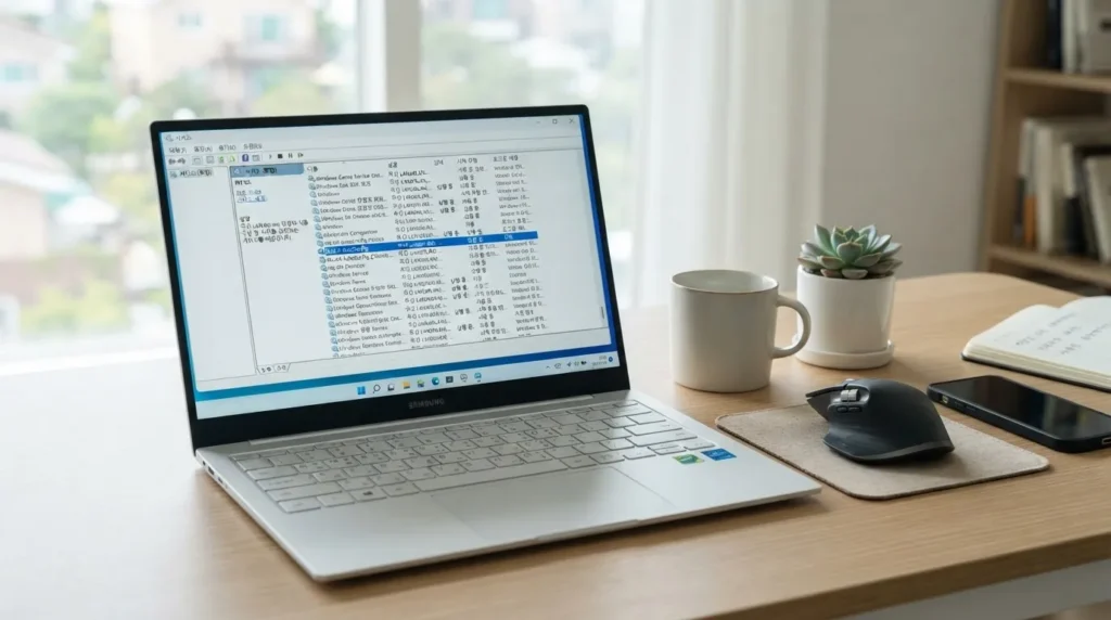 WLAN AutoConfig 서비스 확인 윈도우 11 와이파이 안보임 WLAN AutoConfig 서비스 확인 화면