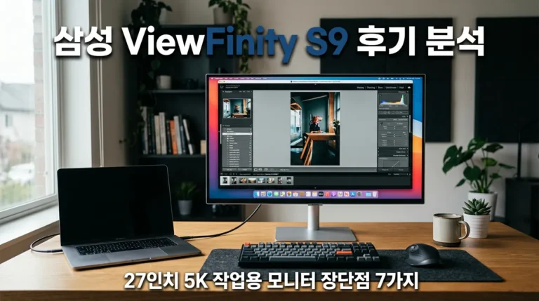 Samsung ViewFinity S9 삼성 실사용 후기 분석, 27인치 5K 작업용 모니터 장단점 7가지