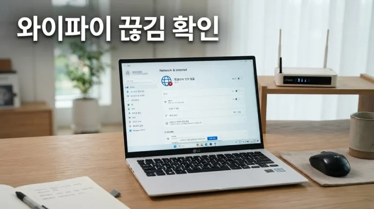 노트북 와이파이 안될때 자꾸 끊김 전원 관리 설정 5가지