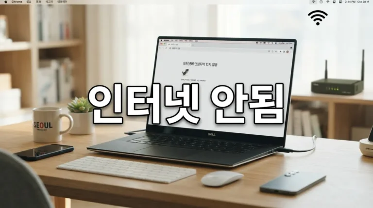 노트북 와이파이 연결은 되는데 인터넷 안됨 점검 순서 5가지