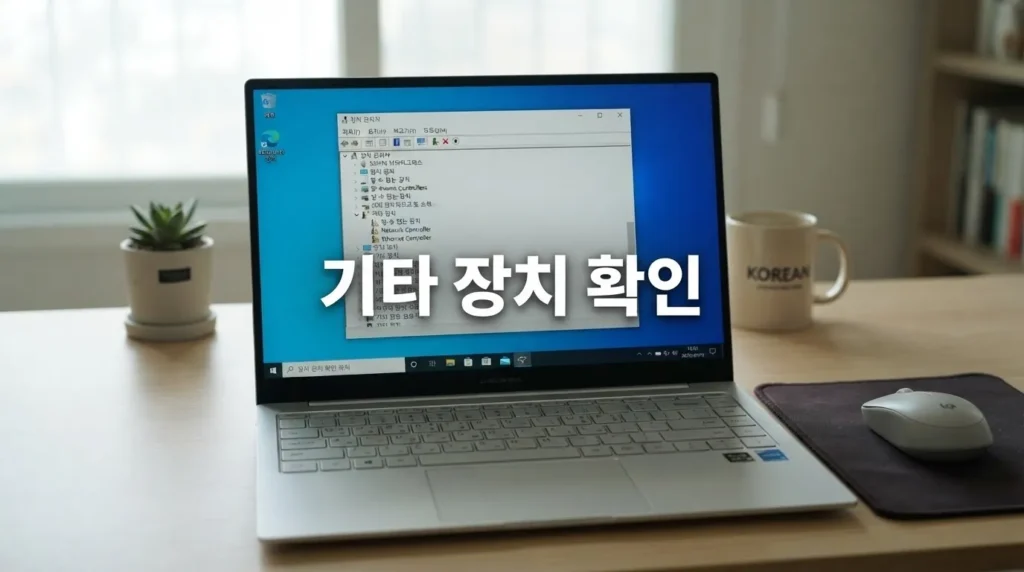네트워크 드라이버 제거 후 재설치 네트워크 어댑터 드라이버 재설치를 위해 장치 관리자에서 장치 제거를 선택하는 화면