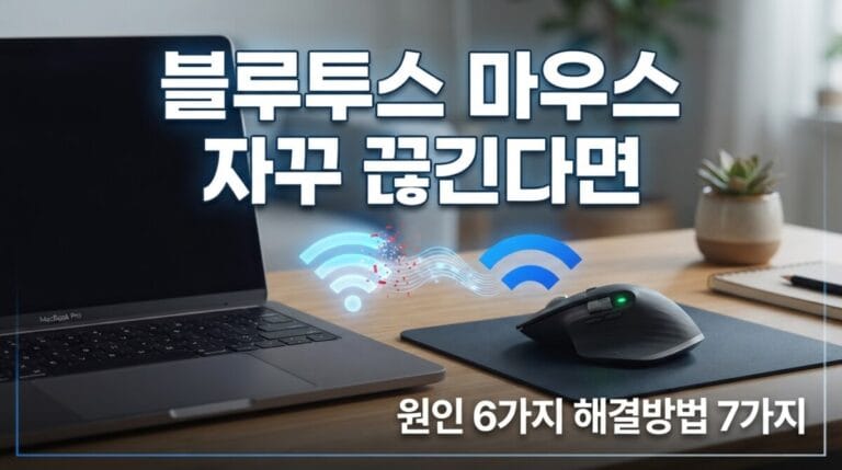 블루투스 마우스 자꾸 끊길 때 원인 6가지와 해결방법 7가지 정리