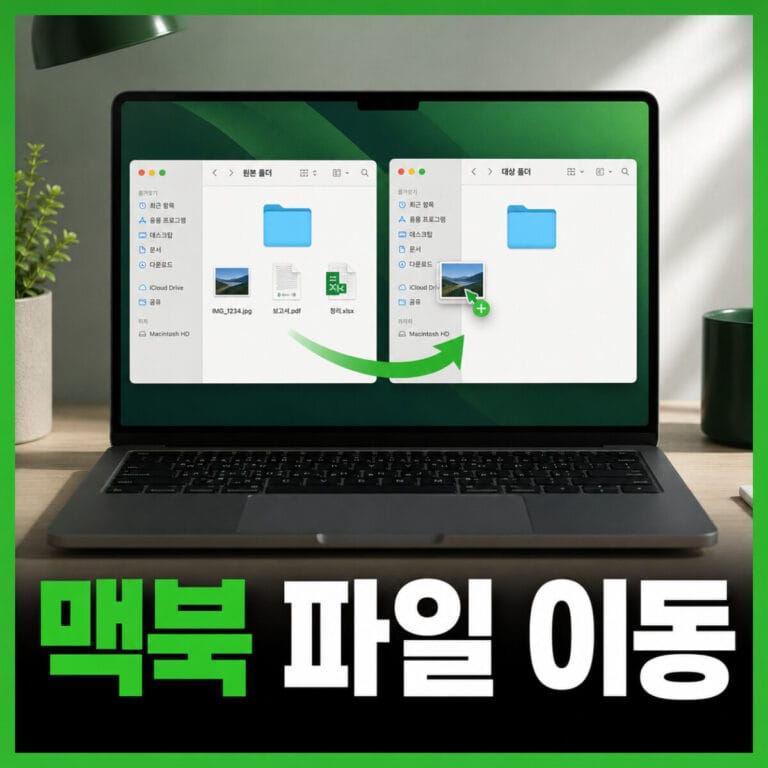 맥북 파일 잘라내기 방법｜Command+C·Option+Command+V 이동