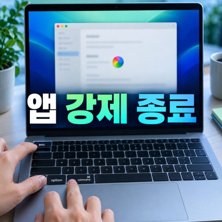 맥북 앱 멈췄을 때 강제 종료｜저장 확인·활성 상태 보기·재시동