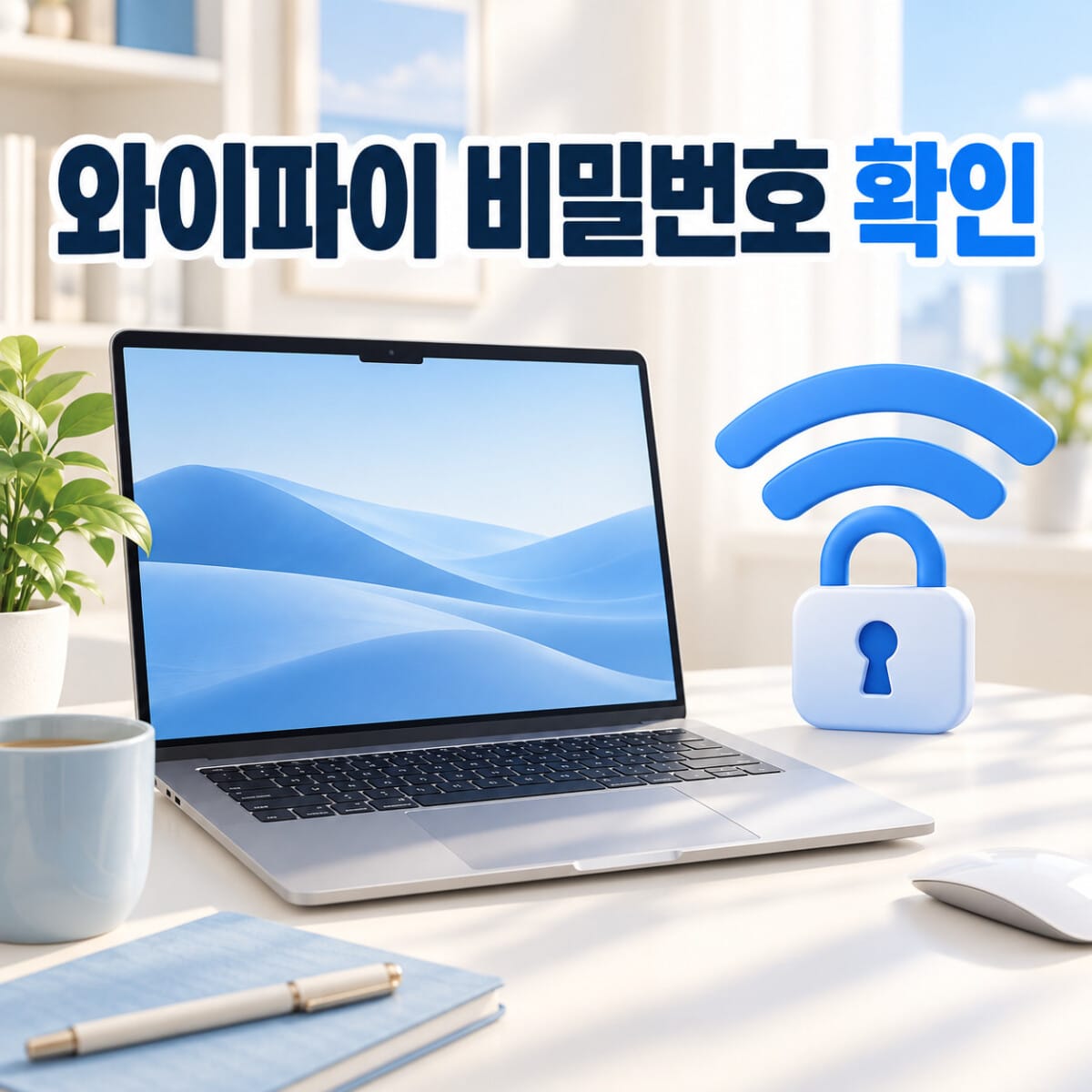 맥북 와이파이 비밀번호 확인