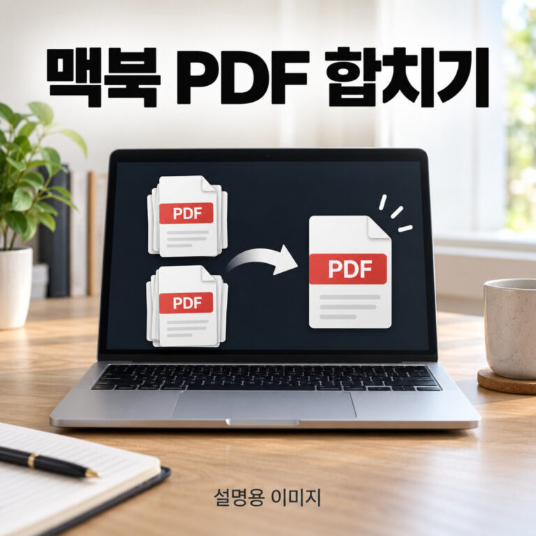 맥북 PDF 합치기｜미리보기로 원본 보존·페이지 순서 확인