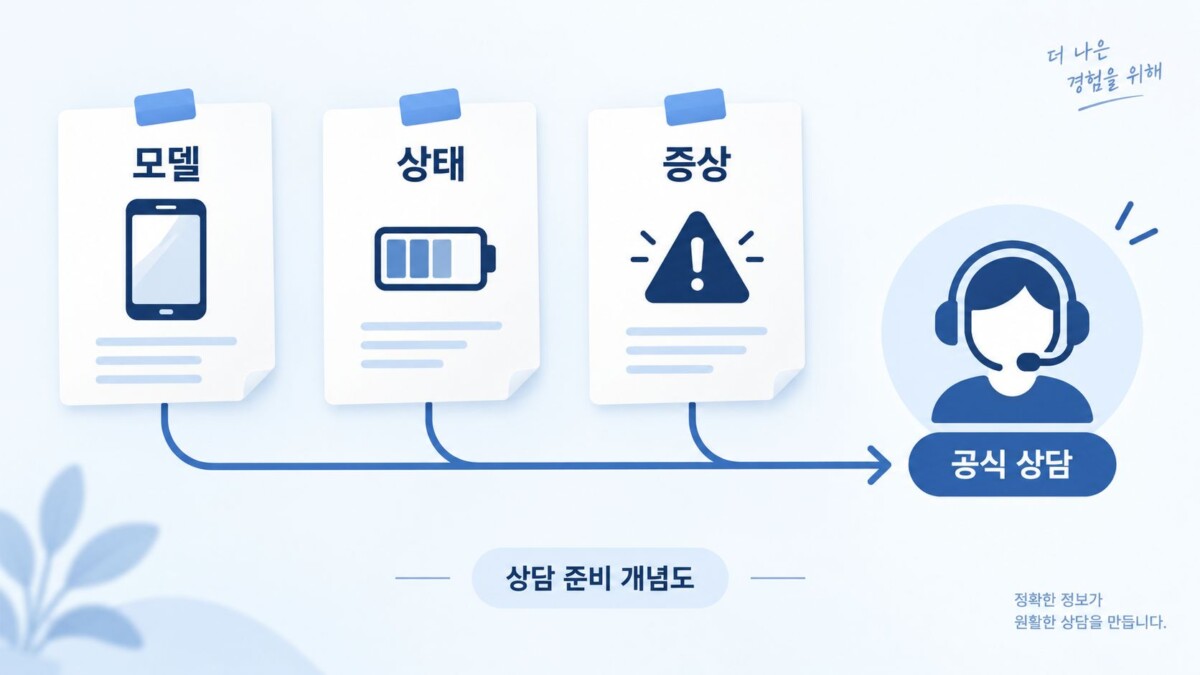 서비스 상담 준비