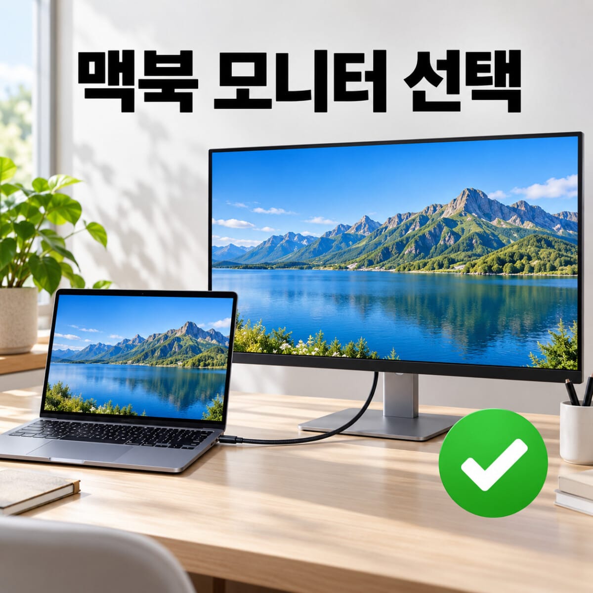 맥북 모니터 선택 대표 이미지
