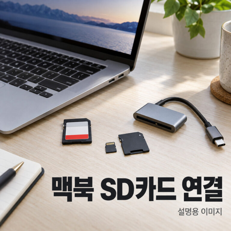 맥북 SD카드 연결｜슬롯·리더기·안전한 추출 순서