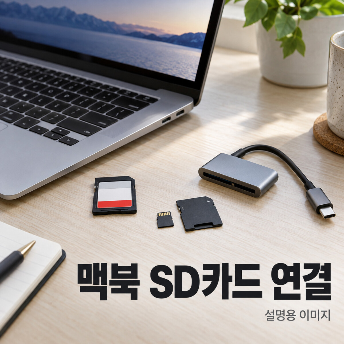 맥북 SD카드 연결