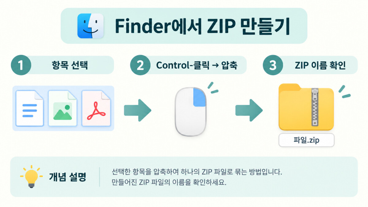 파일 묶기와 ZIP 생성의 흐름