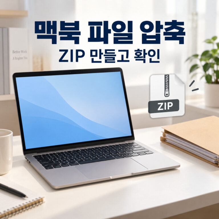 맥북 파일 압축｜Finder ZIP 만들기·풀기·원본 확인